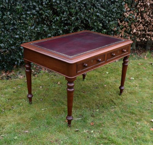 VICTORIAN MAHOGANY WRITING TABLE - ADDITIONAL PHOTO 2