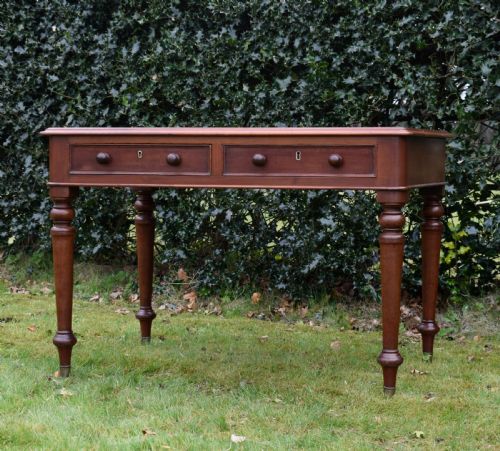 VICTORIAN MAHOGANY WRITING TABLE - ADDITIONAL PHOTO 6