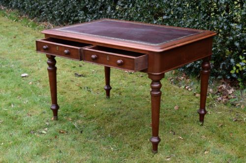 VICTORIAN MAHOGANY WRITING TABLE - ADDITIONAL PHOTO 7