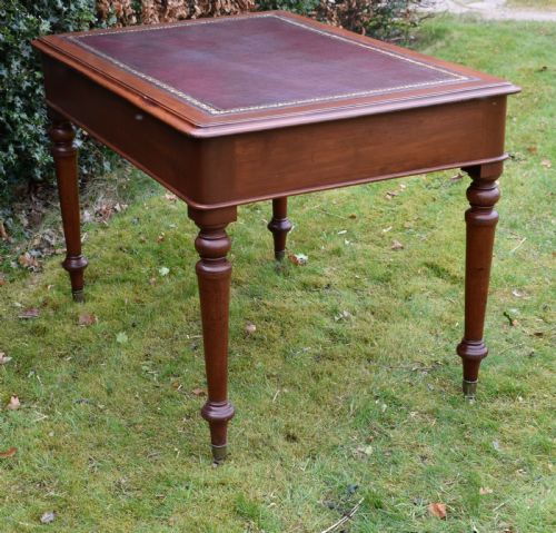 VICTORIAN MAHOGANY WRITING TABLE - ADDITIONAL PHOTO 14