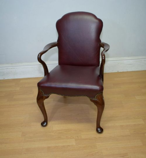 WALNUT LIBRARY ARMCHAIR DESK ARMCHAIR - ADDITIONAL PHOTO 4