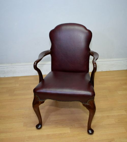 WALNUT LIBRARY ARMCHAIR DESK ARMCHAIR - ADDITIONAL PHOTO 5