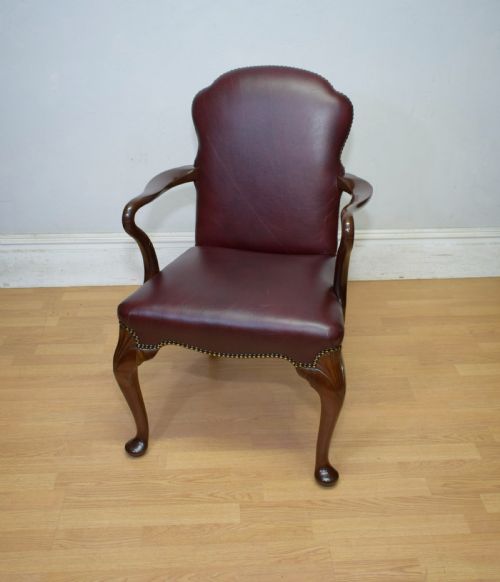 WALNUT LIBRARY ARMCHAIR DESK ARMCHAIR - ADDITIONAL PHOTO 6