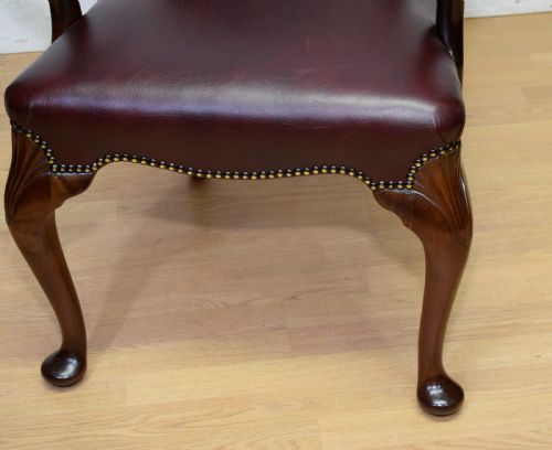 WALNUT LIBRARY ARMCHAIR DESK ARMCHAIR - ADDITIONAL PHOTO 8