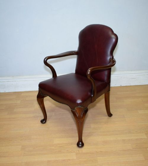 WALNUT LIBRARY ARMCHAIR DESK ARMCHAIR - ADDITIONAL PHOTO 10