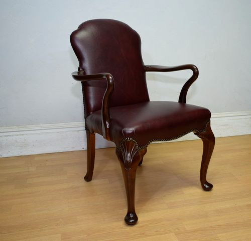 WALNUT LIBRARY ARMCHAIR DESK ARMCHAIR - ADDITIONAL PHOTO 14