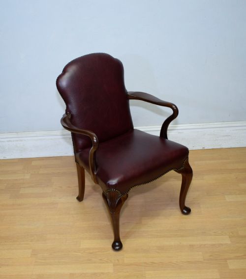WALNUT LIBRARY ARMCHAIR DESK ARMCHAIR - ADDITIONAL PHOTO 15