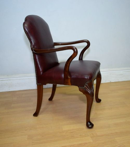 WALNUT LIBRARY ARMCHAIR DESK ARMCHAIR - ADDITIONAL PHOTO 18