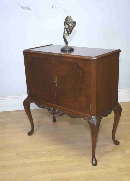 early 20th century walnut cocktail cabinet - CATEGORY: ANTIQUE CUPBOARDS - DATED 1930