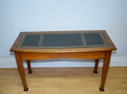 OAK ARTS CRAFTS WRITING TABLE - ADDITIONAL PHOTO 1