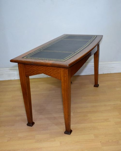 OAK ARTS CRAFTS WRITING TABLE - ADDITIONAL PHOTO 3