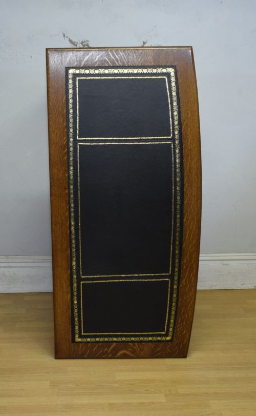 OAK ARTS CRAFTS WRITING TABLE - ADDITIONAL PHOTO 10