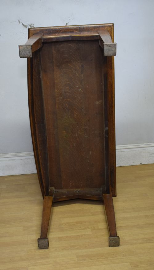 OAK ARTS CRAFTS WRITING TABLE - ADDITIONAL PHOTO 12