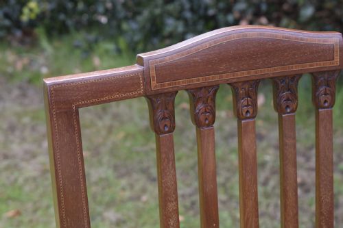 EDWARDIAN INLAID ARMCHAIR - ADDITIONAL PHOTO 6