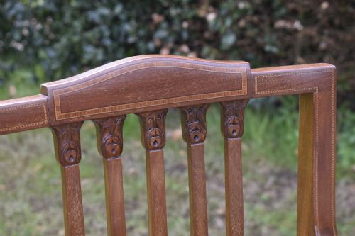 EDWARDIAN INLAID ARMCHAIR - ADDITIONAL PHOTO 7