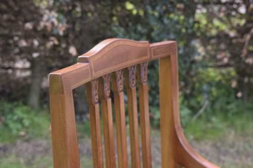 EDWARDIAN INLAID ARMCHAIR - ADDITIONAL PHOTO 8