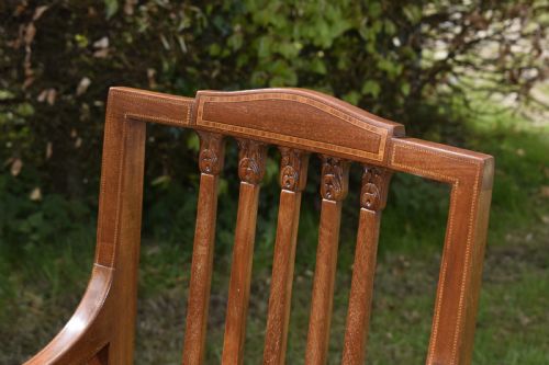EDWARDIAN INLAID ARMCHAIR - ADDITIONAL PHOTO 12