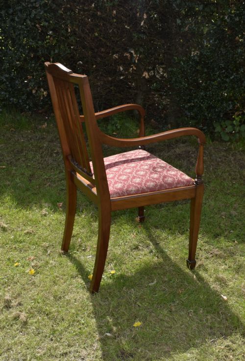 EDWARDIAN INLAID ARMCHAIR - ADDITIONAL PHOTO 14
