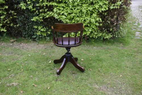OAK SWIVEL DESK CHAIR - ADDITIONAL PHOTO 11