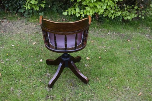 OAK SWIVEL DESK CHAIR - ADDITIONAL PHOTO 12