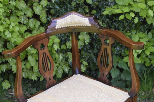 VICTORIAN INLAID CORNER CHAIR - ADDITIONAL PHOTO 2
