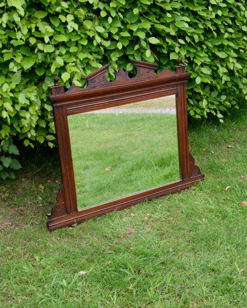 EDWARDIAN OVERMANTLE MIRROR - ADDITIONAL PHOTO 2