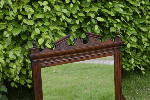 EDWARDIAN OVERMANTLE MIRROR - ADDITIONAL PHOTO 3