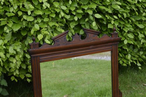 EDWARDIAN OVERMANTLE MIRROR - ADDITIONAL PHOTO 4