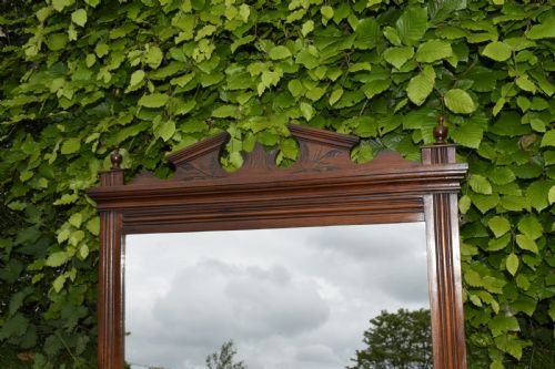 EDWARDIAN OVERMANTLE MIRROR - ADDITIONAL PHOTO 13