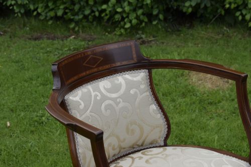 EDWARDIAN INLAID ARMCHAIR - ADDITIONAL PHOTO 3