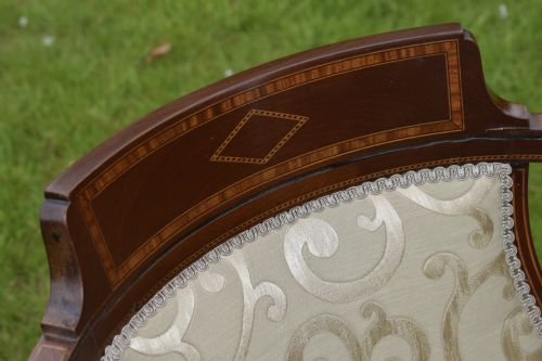 EDWARDIAN INLAID ARMCHAIR - ADDITIONAL PHOTO 7