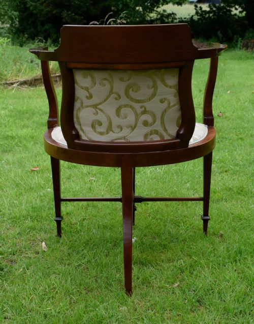EDWARDIAN INLAID ARMCHAIR - ADDITIONAL PHOTO 11