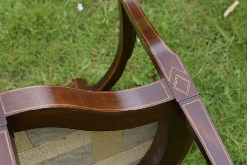 EDWARDIAN INLAID ARMCHAIR - ADDITIONAL PHOTO 14