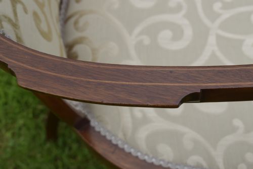 EDWARDIAN INLAID ARMCHAIR - ADDITIONAL PHOTO 17