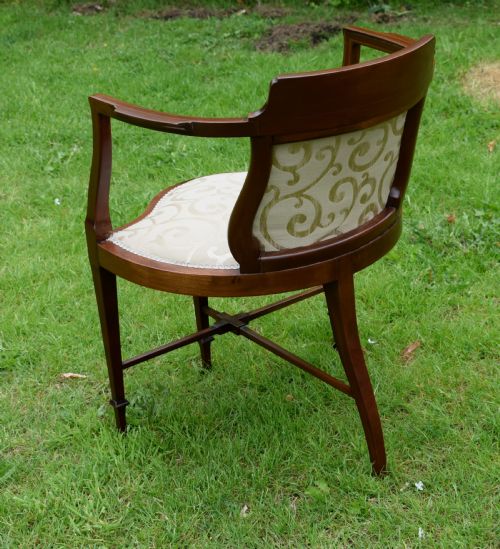 EDWARDIAN INLAID ARMCHAIR - ADDITIONAL PHOTO 19