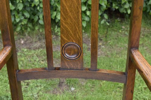 PAIR ARTS CRAFTS ARMCHAIRS - ADDITIONAL PHOTO 9