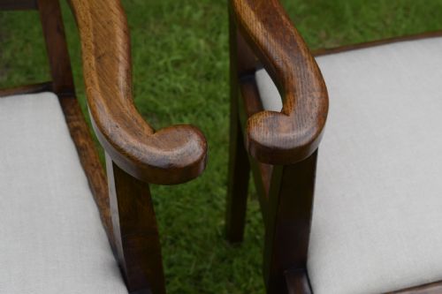 PAIR ARTS CRAFTS ARMCHAIRS - ADDITIONAL PHOTO 14