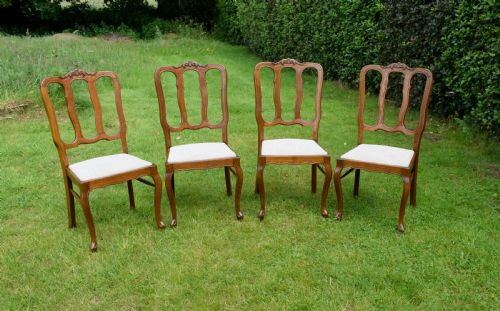 SET OF 4 OAK DINING CHAIRS - ADDITIONAL PHOTO 1