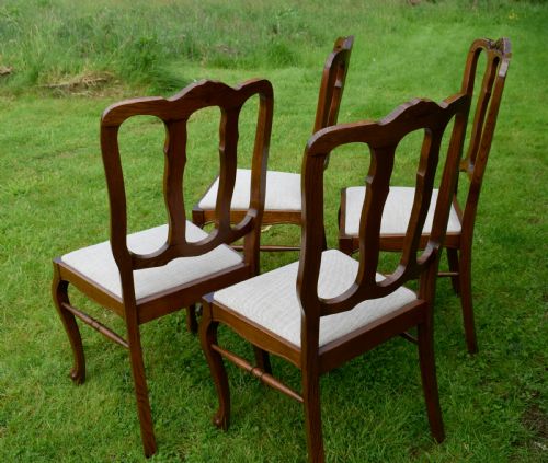SET OF 4 OAK DINING CHAIRS - ADDITIONAL PHOTO 7