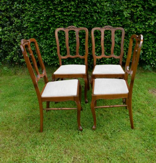 SET OF 4 OAK DINING CHAIRS - ADDITIONAL PHOTO 12