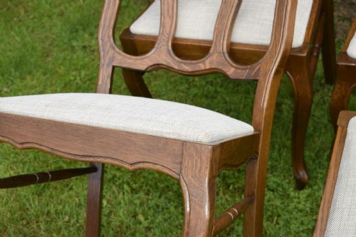 SET OF 4 OAK DINING CHAIRS - ADDITIONAL PHOTO 15