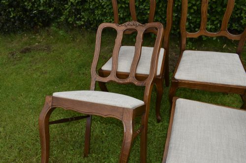 SET OF 4 OAK DINING CHAIRS - ADDITIONAL PHOTO 16