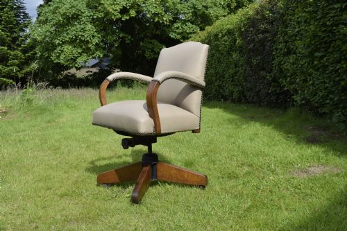 ART DECO SWIVEL DESK CHAIR - ADDITIONAL PHOTO 1