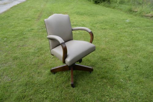 ART DECO SWIVEL DESK CHAIR - ADDITIONAL PHOTO 2