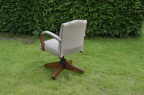 ART DECO SWIVEL DESK CHAIR - ADDITIONAL PHOTO 4