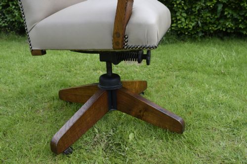 ART DECO SWIVEL DESK CHAIR - ADDITIONAL PHOTO 8
