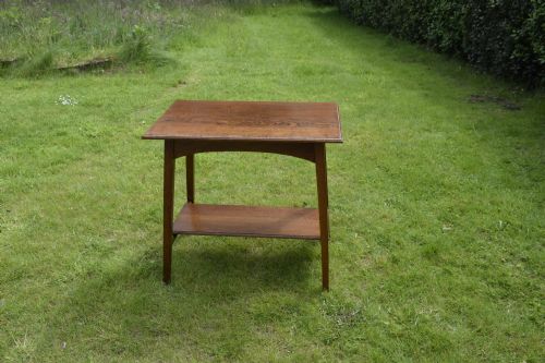 ARTS CRAFTS OAK SIDE TABLE - ADDITIONAL PHOTO 2
