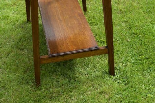 ARTS CRAFTS OAK SIDE TABLE - ADDITIONAL PHOTO 6