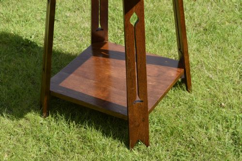 ARTS CRAFTS SIDE TABLE LAMP TABLE - ADDITIONAL PHOTO 1