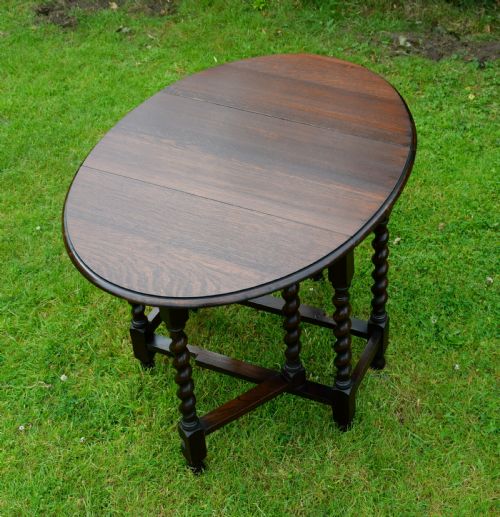 OAK GATELEG DINING TABLE - ADDITIONAL PHOTO 2